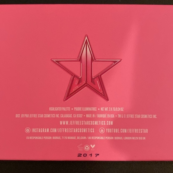 NWOB Jeffree Star Cosmetics Heartbreaker Skin Frost Highlighter Palette - Picture 3 of 7